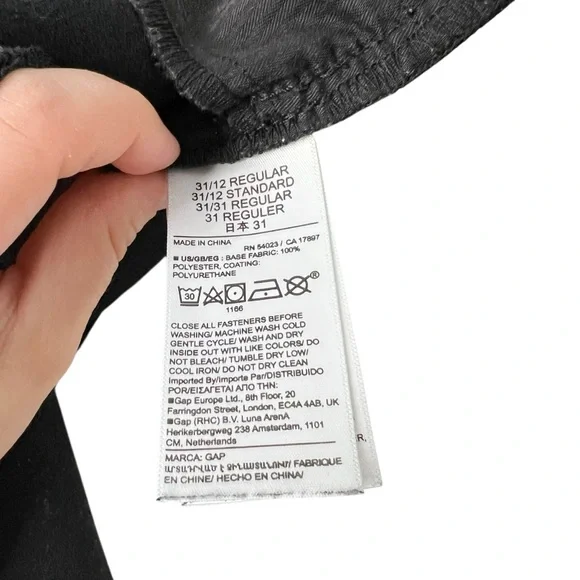 GAP Black Super Soft Faux Leather Vintage Slim High Rise Pants - Picture 12 of 16